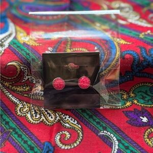 Elegant Pink Stud Earrings